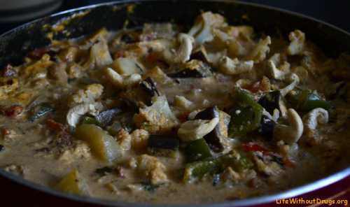 Индийские рецепты Навратан корма и лепешки с зеленью